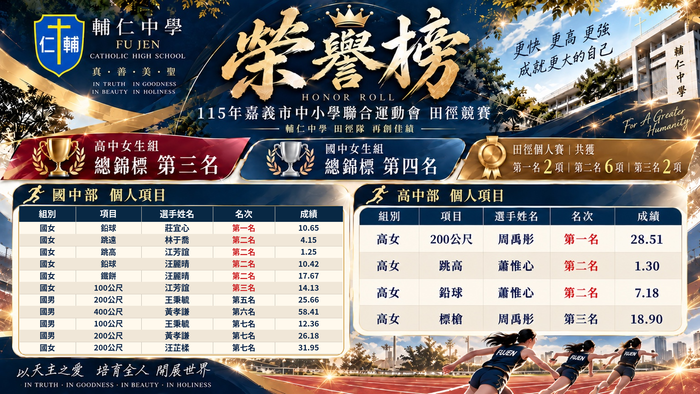 田徑榮譽榜